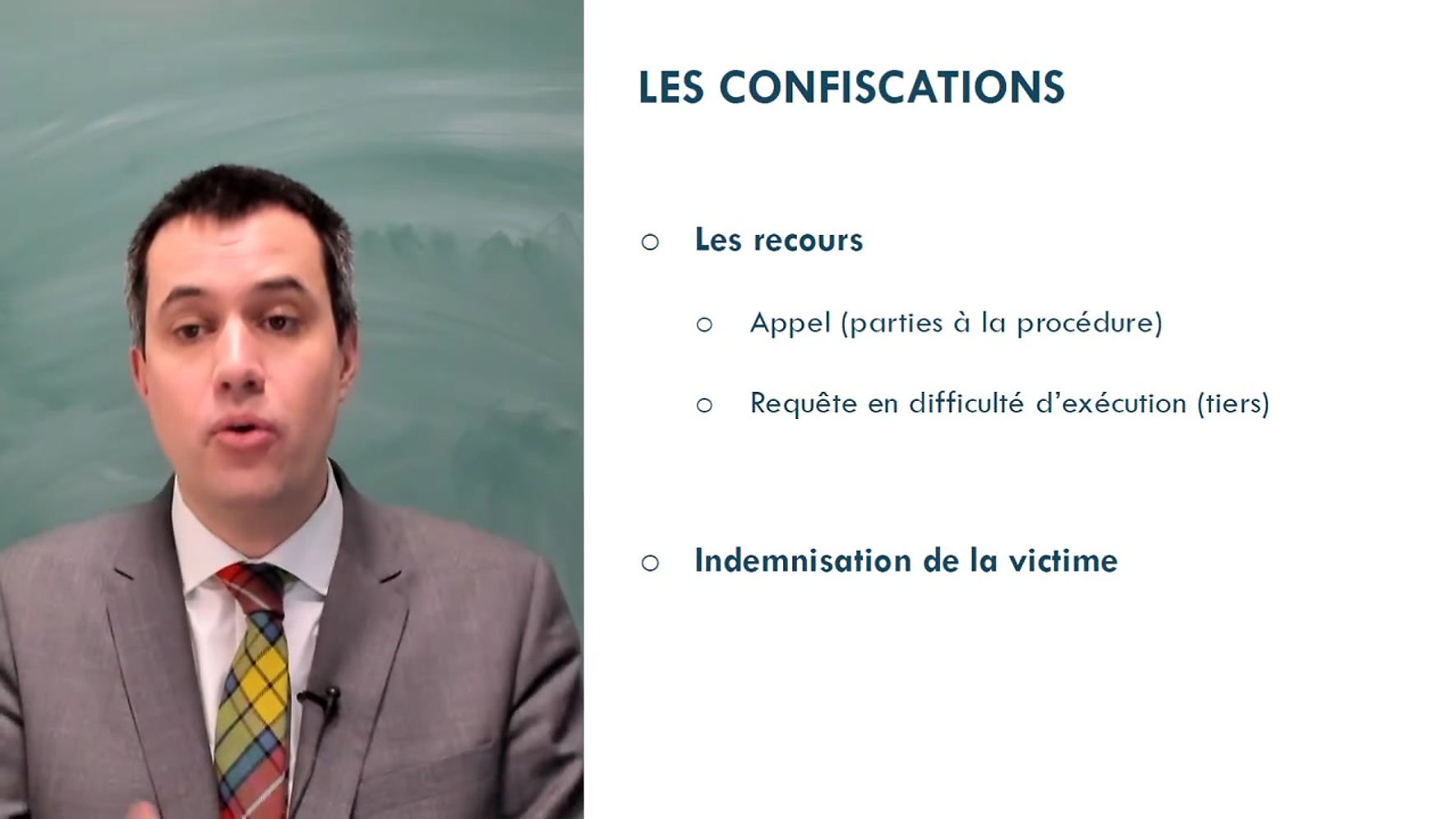 Les confiscations